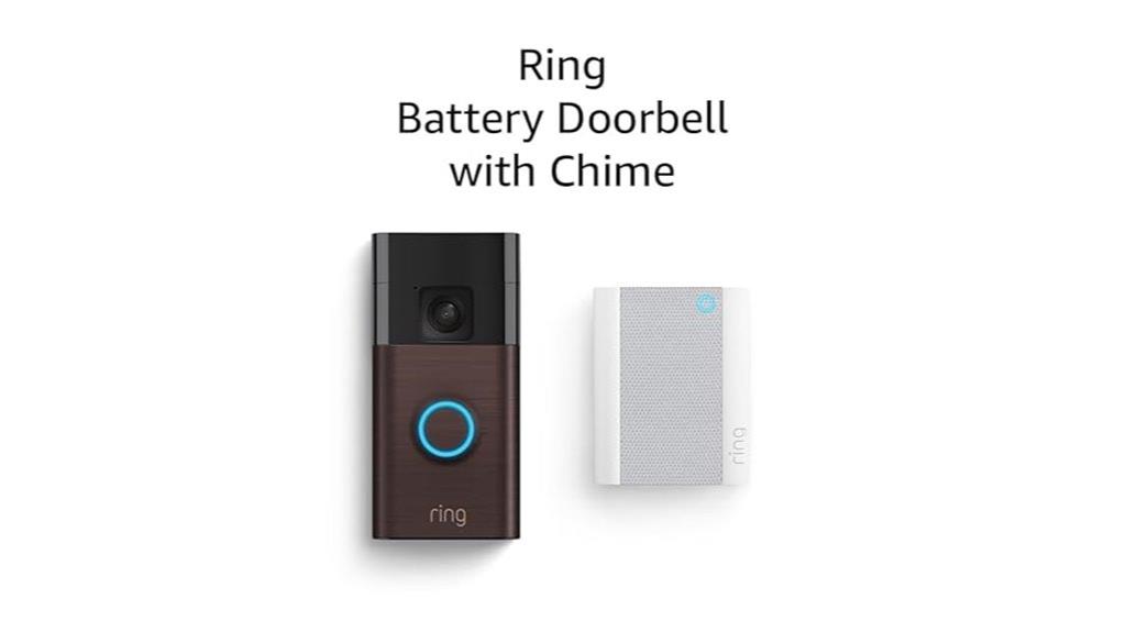 wireless doorbell with chime