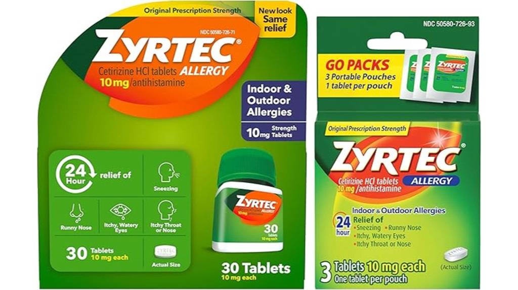 zyrtec 24 hour allergy relief