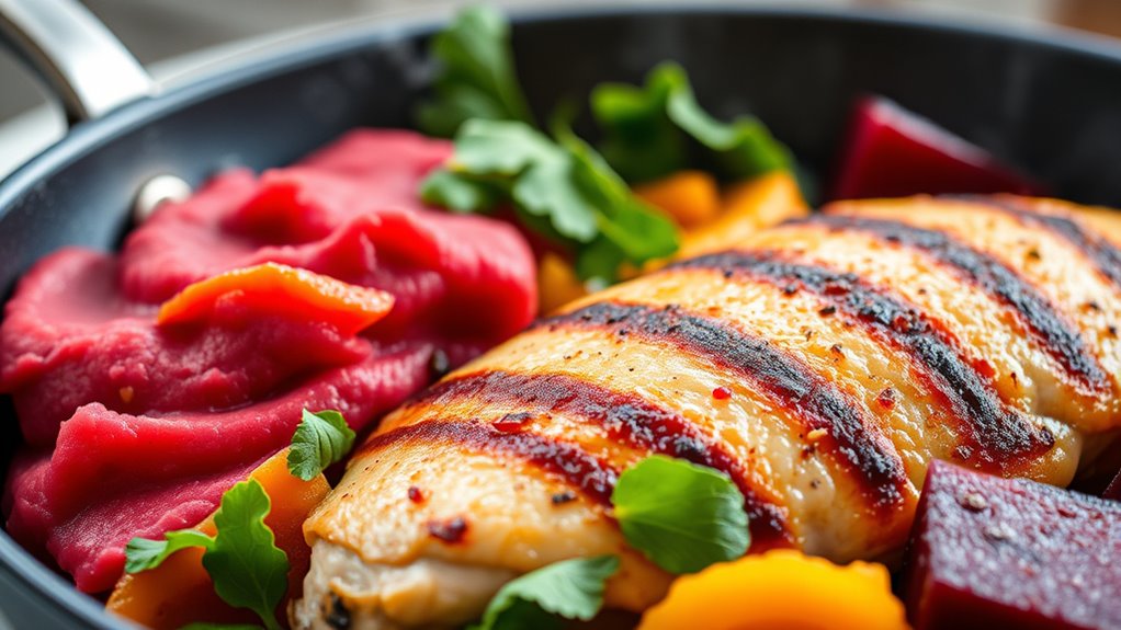 add moisture with pureed produce