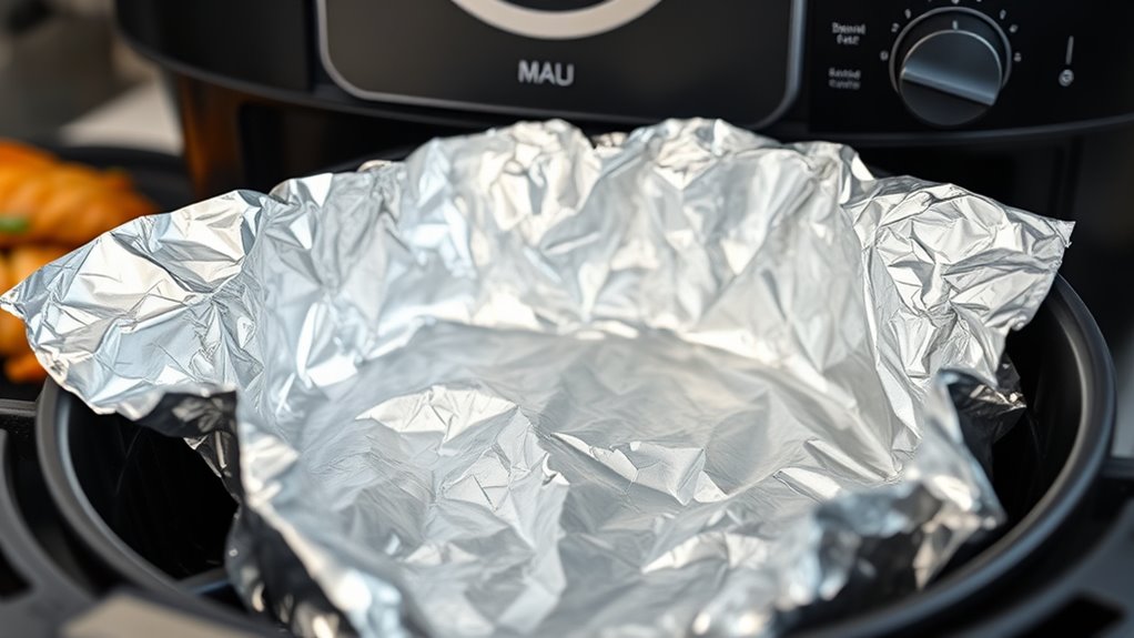 avoid foil with acidic foods