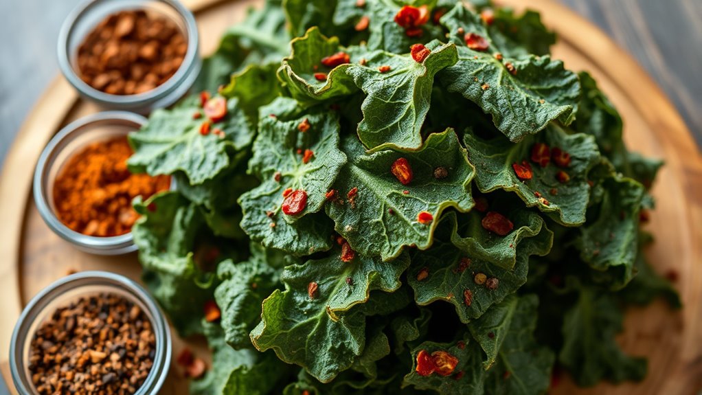 bold spicy savory kale seasonings