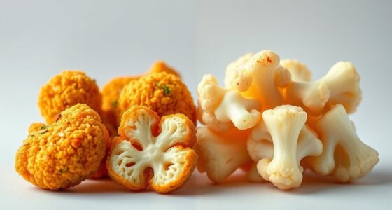 breaded or uncoated cauliflower
