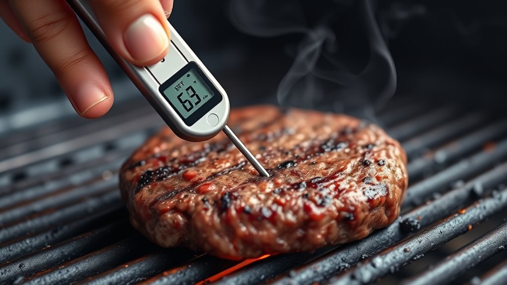 check ground meat temperature