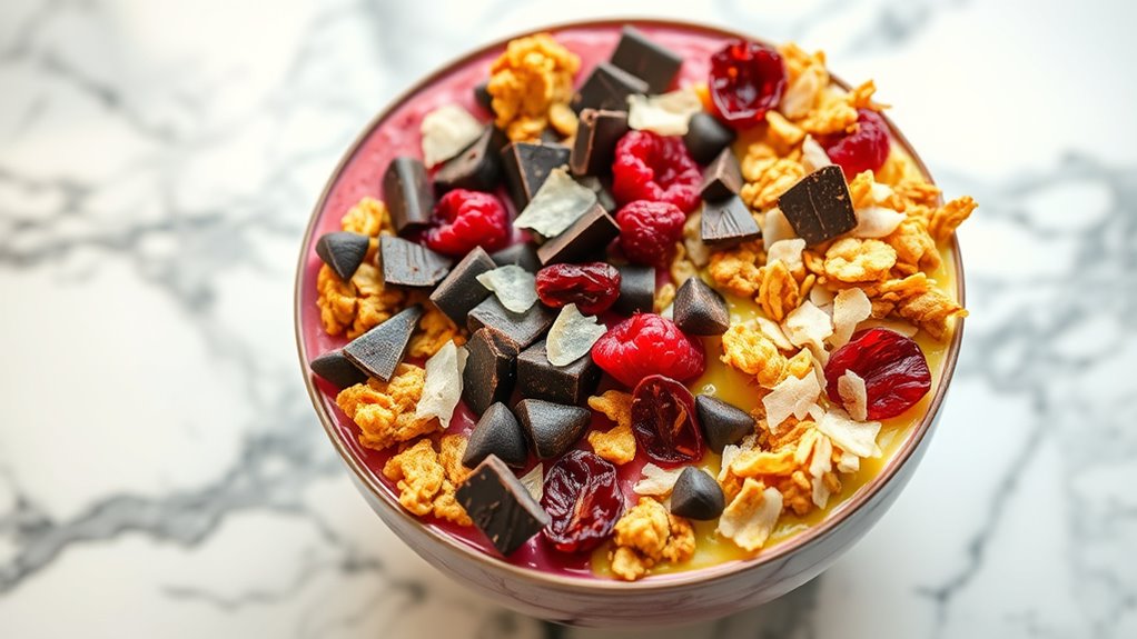 choose toppings that freeze well