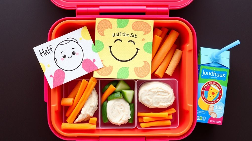 colorful balanced organized lunches