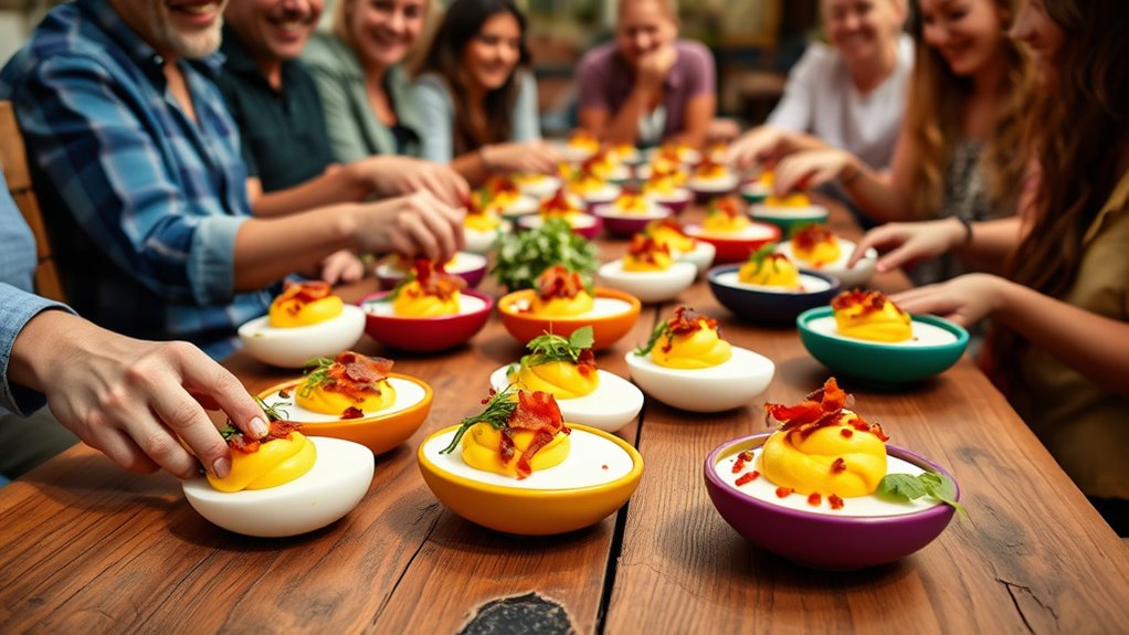 creative gourmet deviled eggs