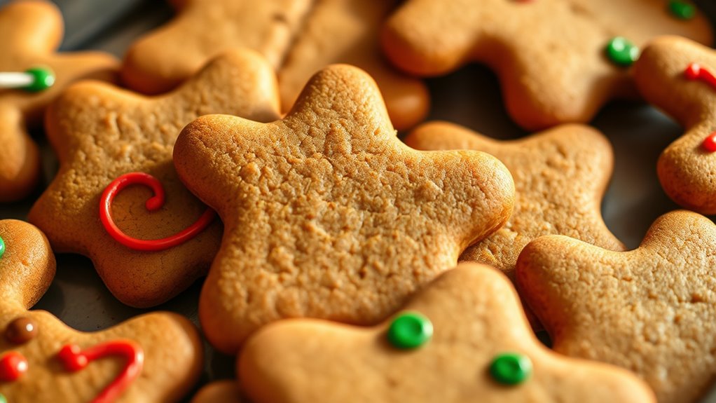 crisp edged gingerbread cookies