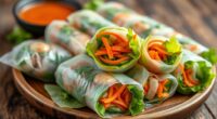 crisp lettuce spring rolls