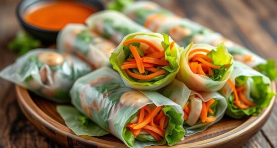 crisp lettuce spring rolls