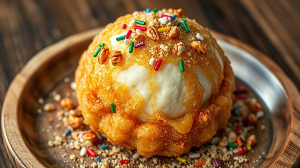 crispy coating with crunchy mixes