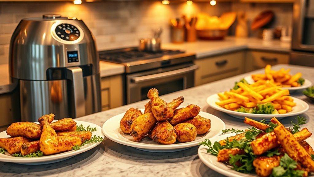 crispy efficient air frying