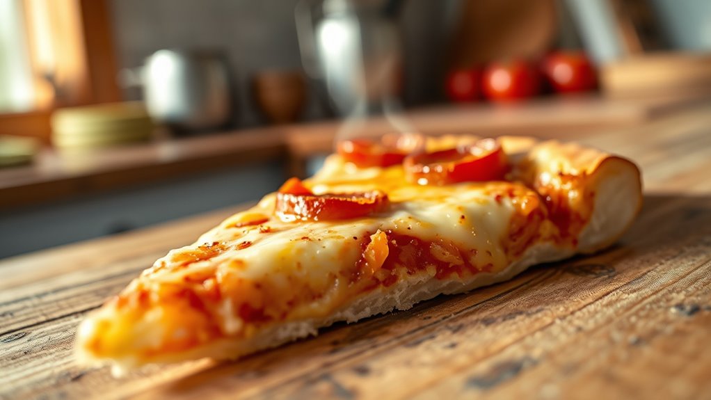 crispy even reheated slices