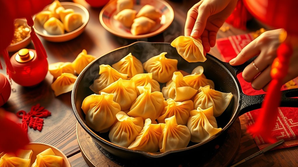 crispy flavorful dumpling preparation