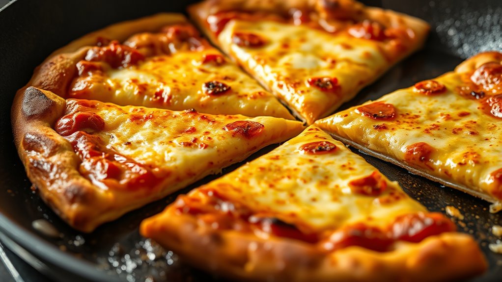 crispy reheated pizza method