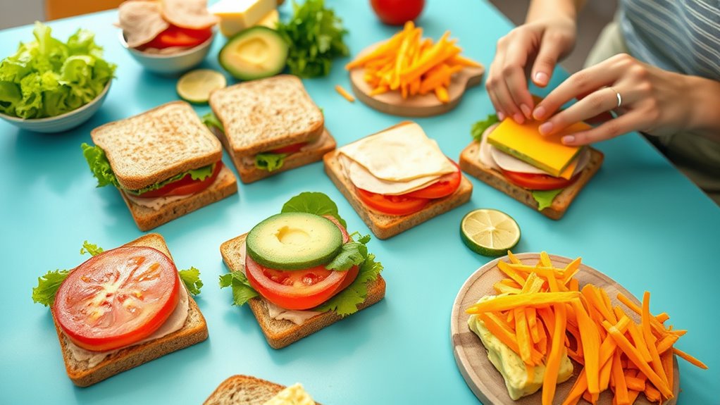customizable allergen aware portable sandwiches