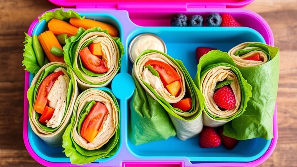 customizable kid friendly lunch wraps