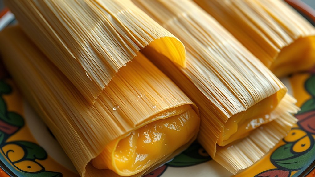 damp cloths preserve tamale moisture