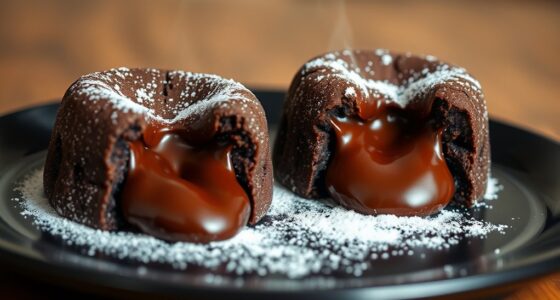 decadent molten chocolate dessert