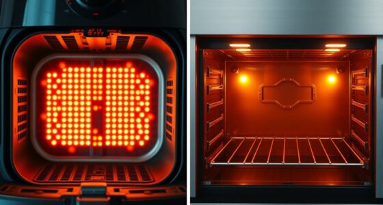 different heating patterns compared