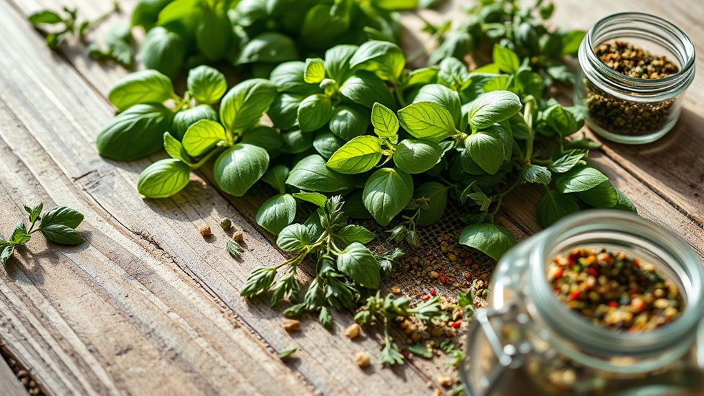 dry store preserve herbs