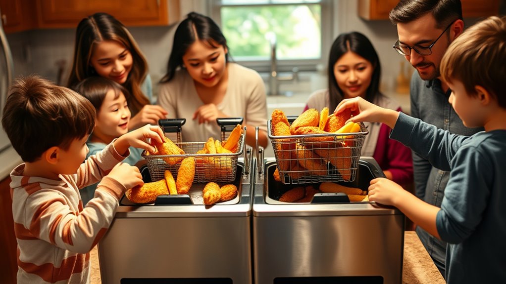 dual zone frying for families