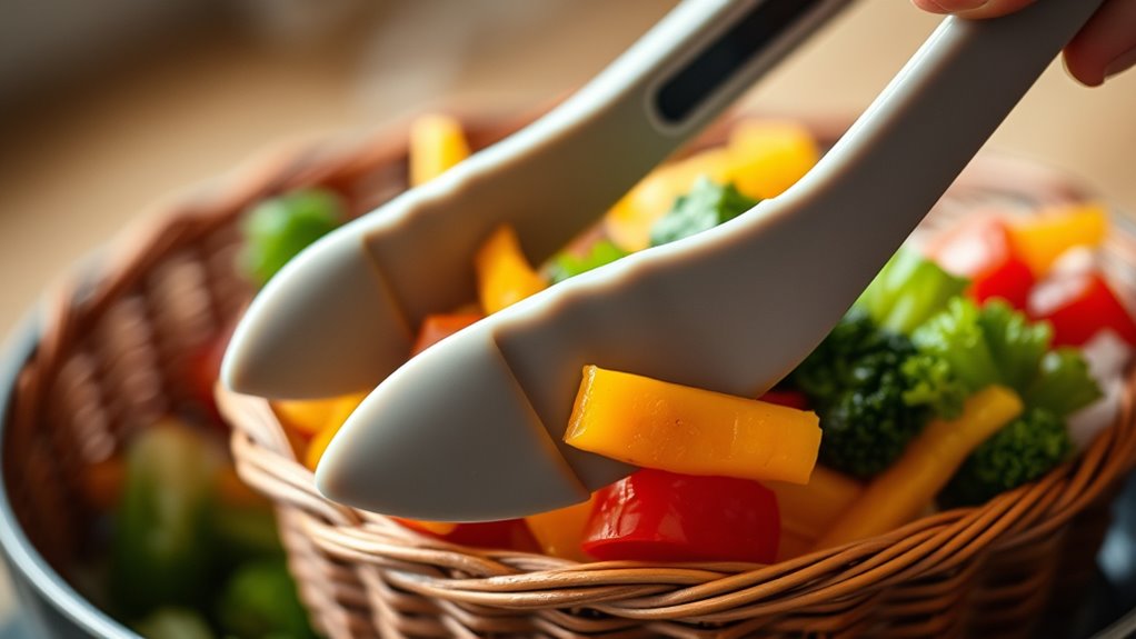 durable heat resistant silicone tongs