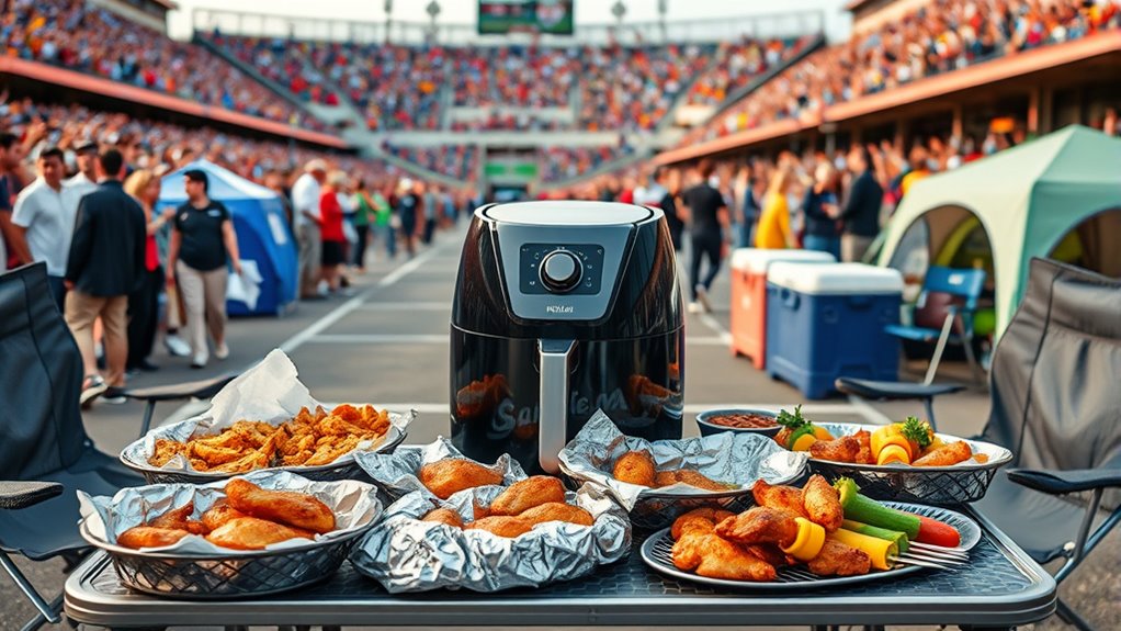 efficient tailgate meal prep