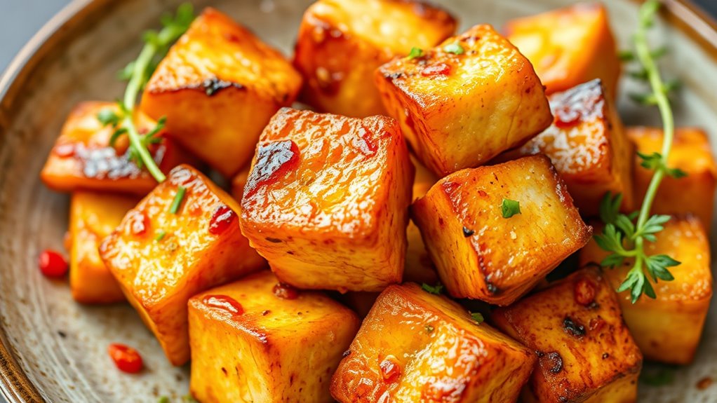 flavorful crispy tofu