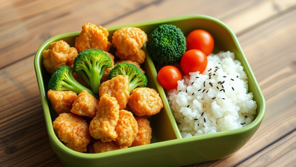 fresh proteins and vegetables