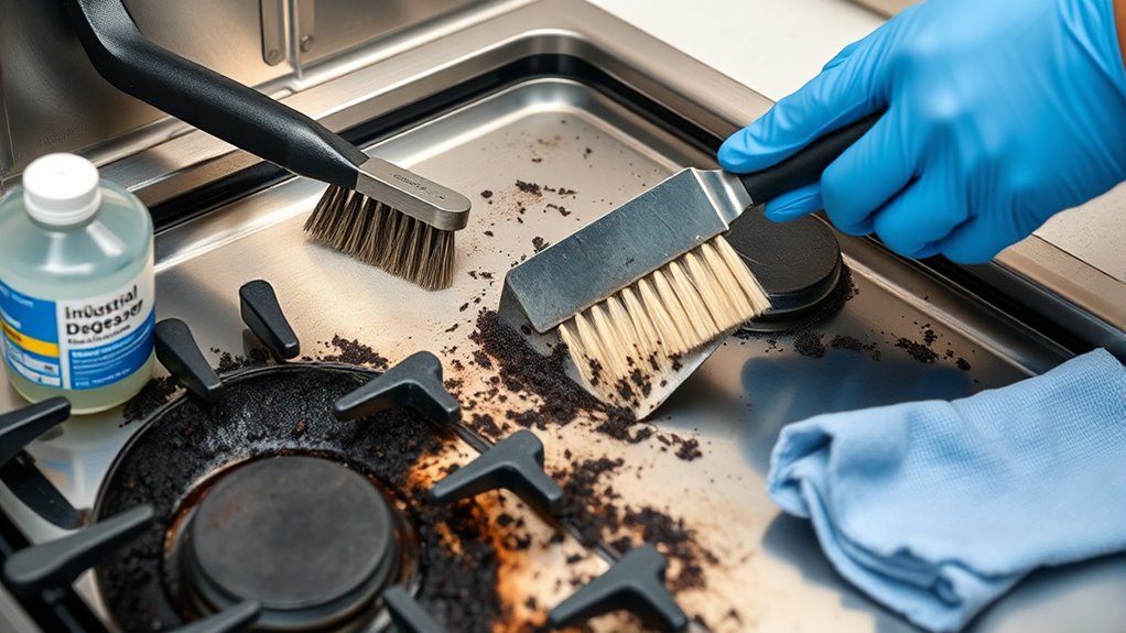 gather safety and cleaning supplies