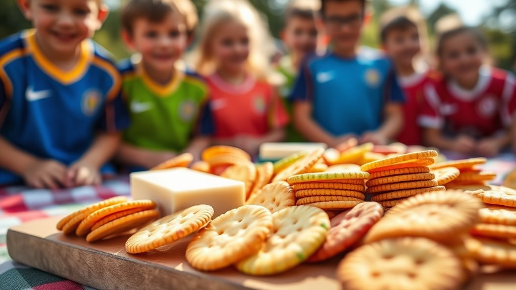 gluten free crackers with cheese