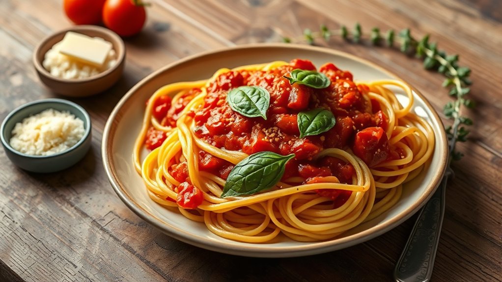 gourmet ingredients elevate spaghetti