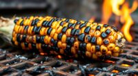 grilling corn until charred