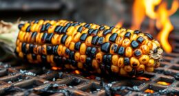 grilling corn until charred