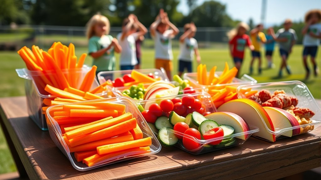 healthy colorful snack packs