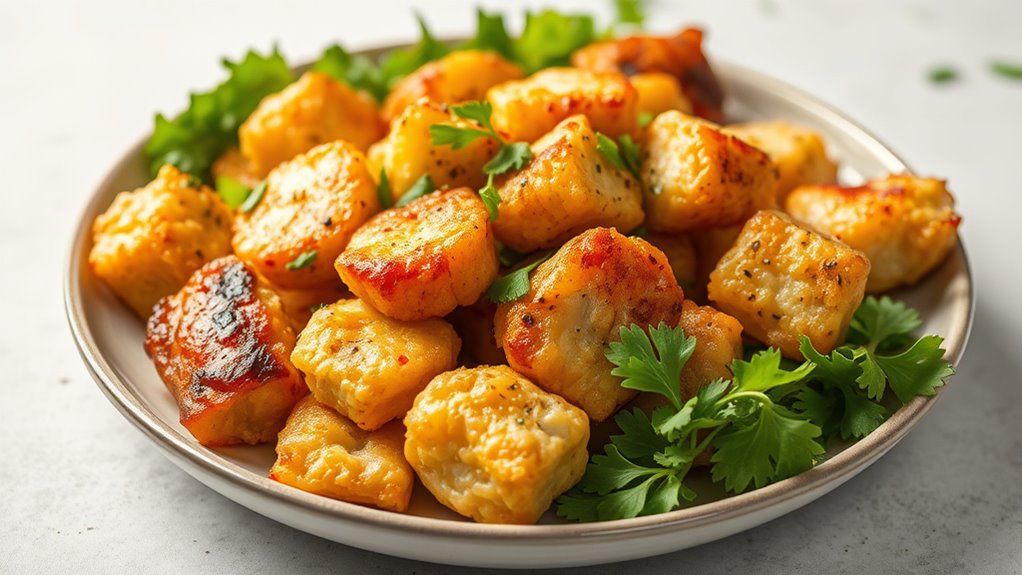 healthy crispy low oil meal