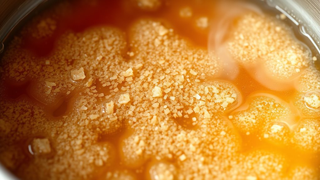 heating sweeteners can cause clumping