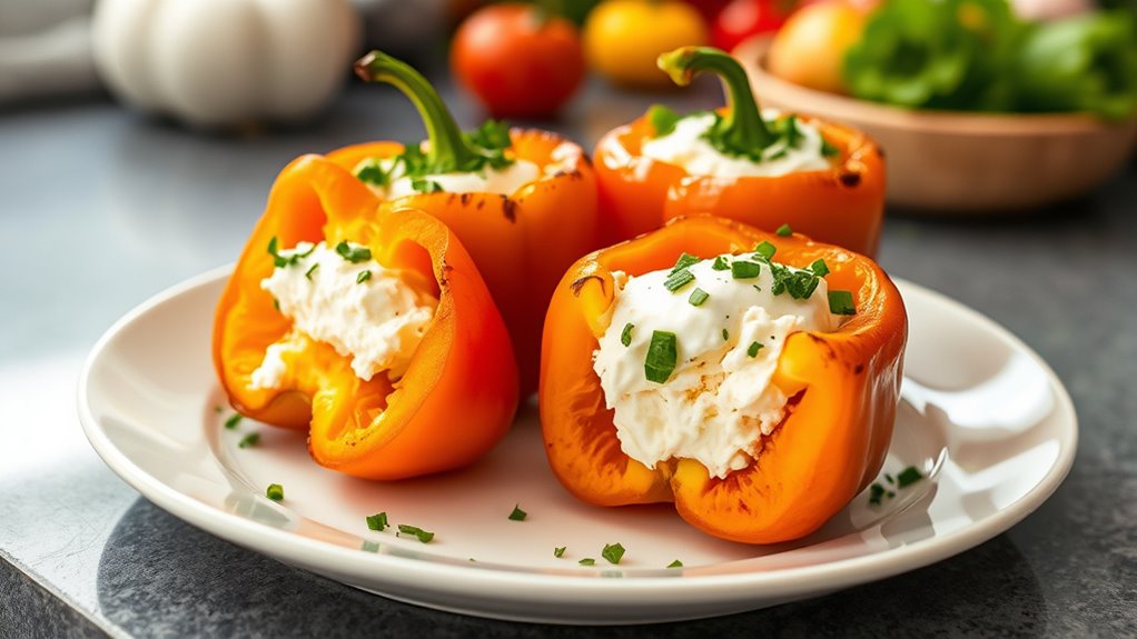 high protein stuffed peppers recipe