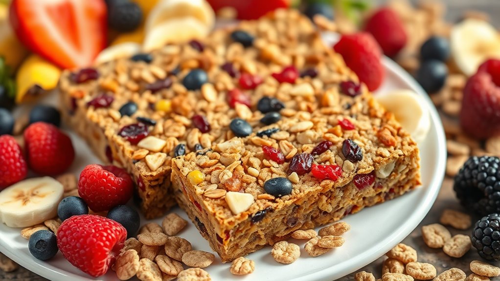 homemade nutty granola bars