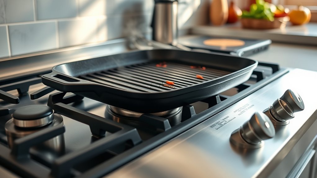 indoor grilling with marks