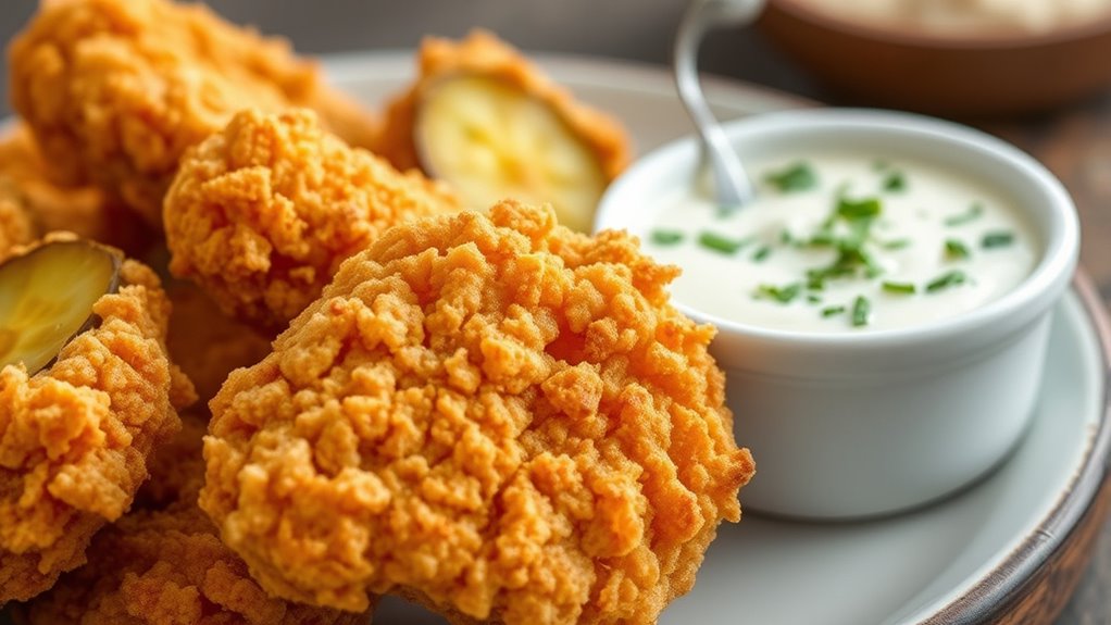 keto crispy pickle bites