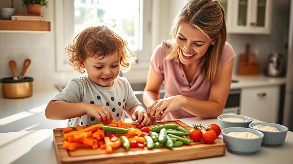 kids participate in healthy cooking
