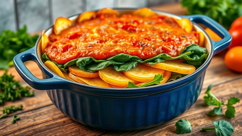 layer ingredients evenly throughout