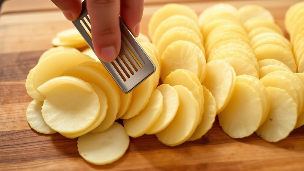 maintain steady slicing pressure