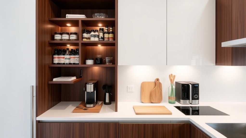 maximized compact kitchen storage