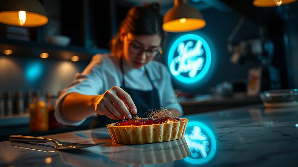 midnight dessert presentation techniques