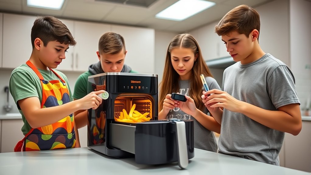 monitor cooking time and temperature