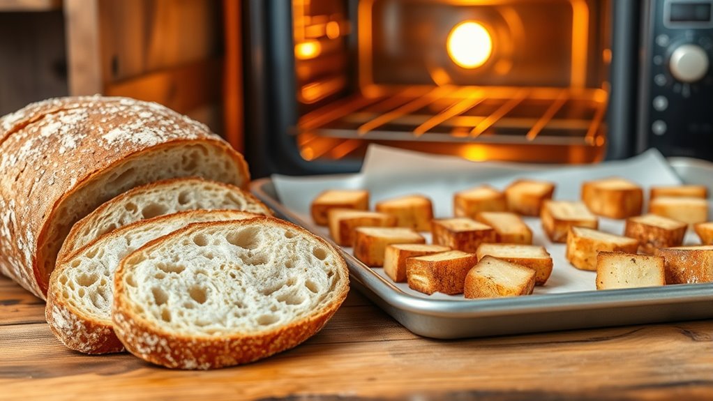 optimal crouton baking temperatures