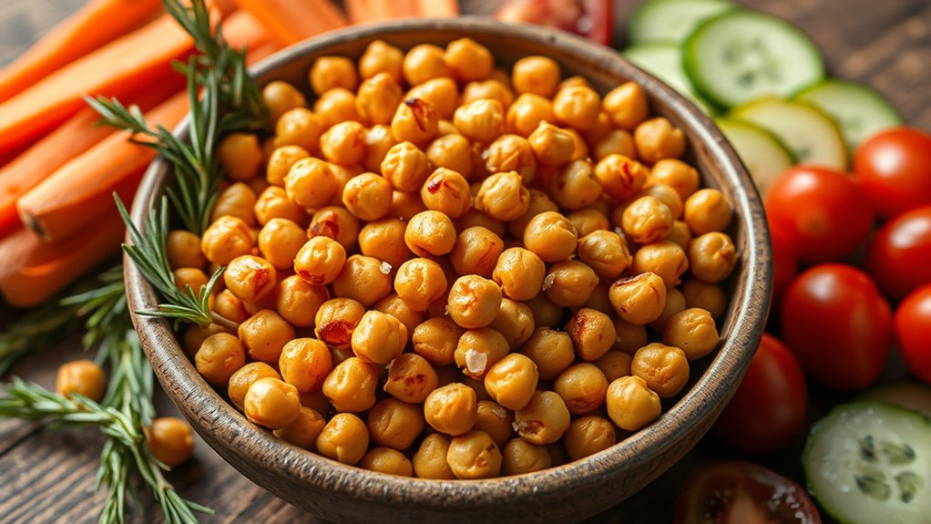 pair roasted chickpeas creatively