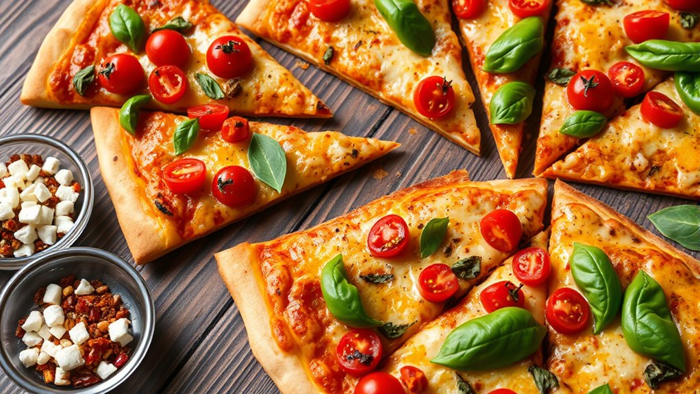 perfectly spiced pizza creation